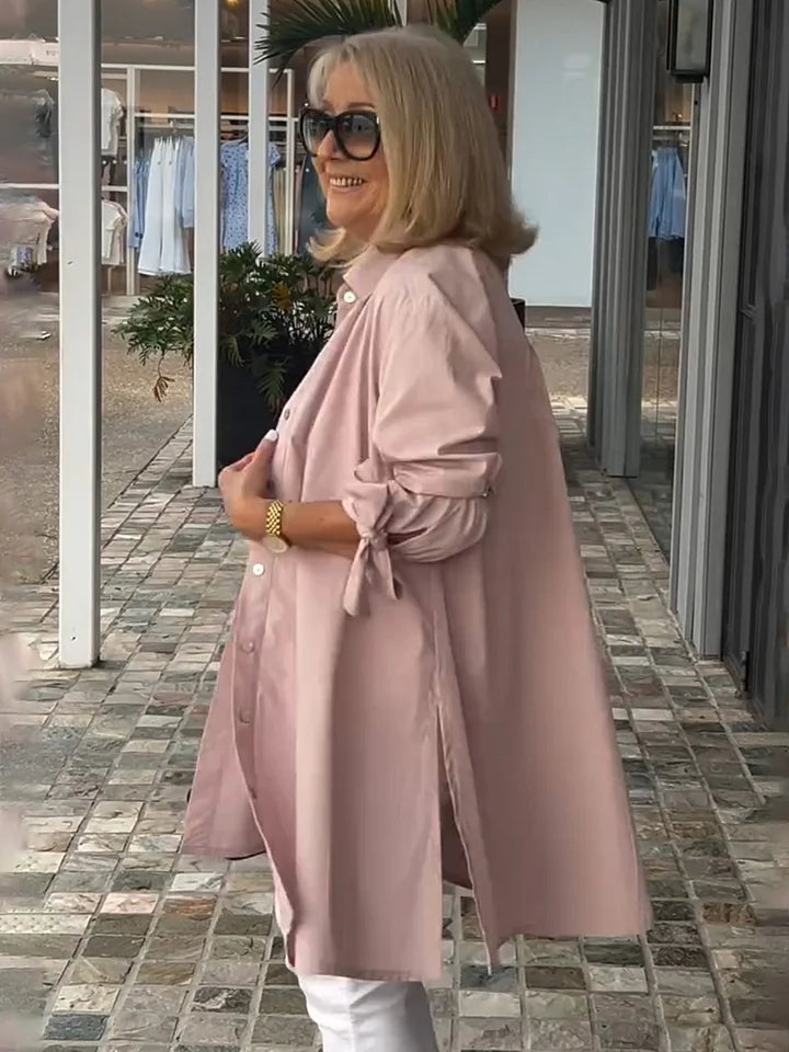 Carlina | Giacca Camicia con Collo Alto