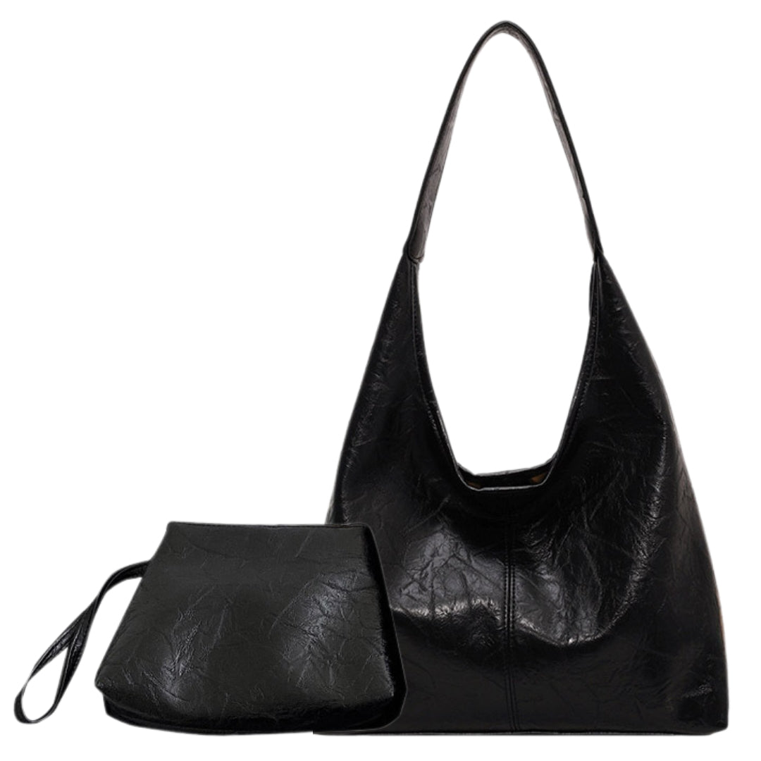 Olivia® | Borsa a Spalla in Pelle Invecchiata