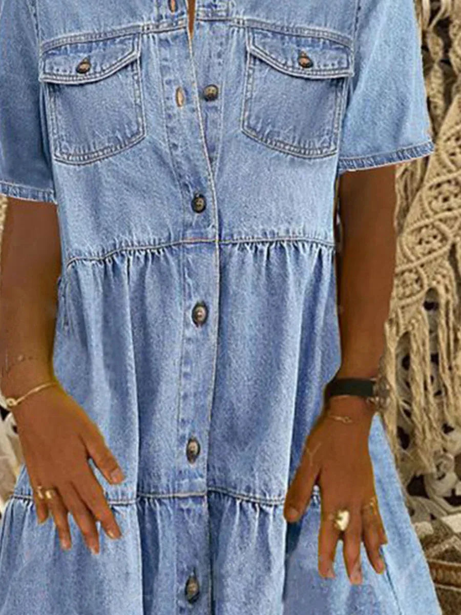 Jeanina® | Abito in Denim Bohemien