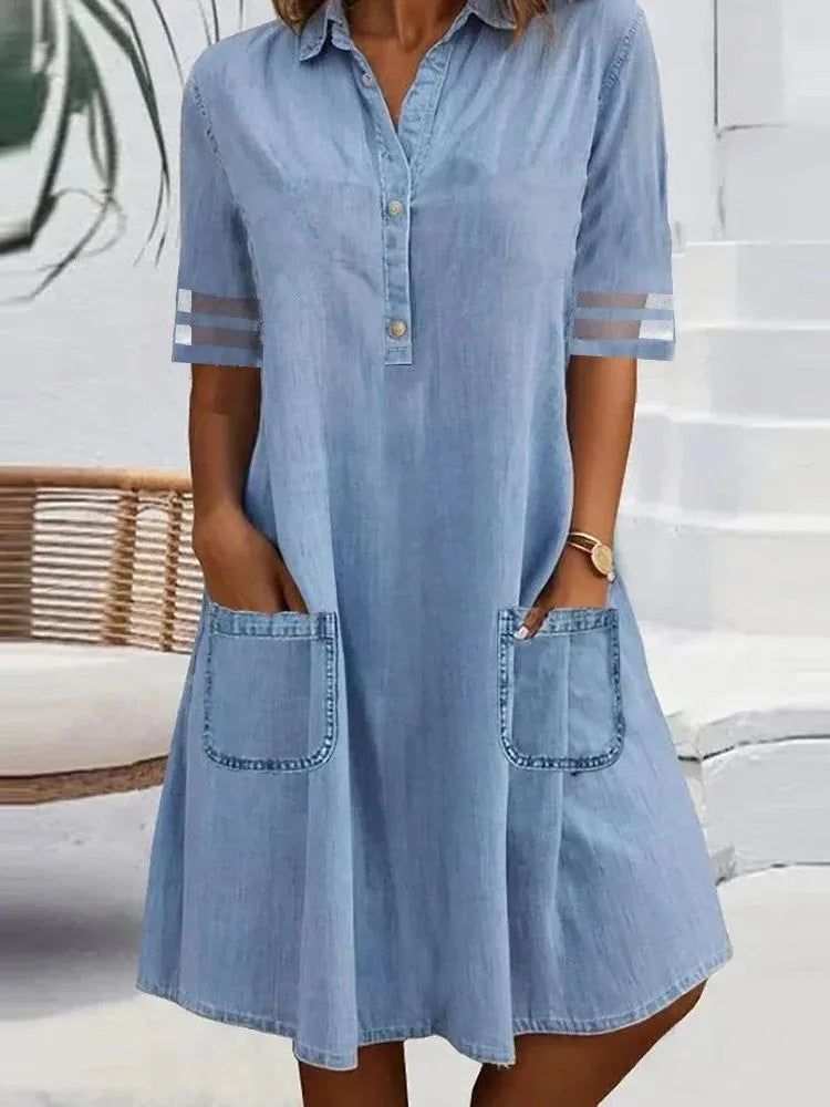 Jeanina® | Vestito in Denim Leggero