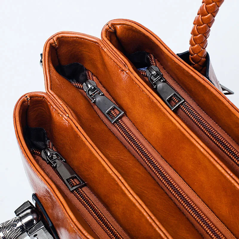 Pia® | Borsa Elegante con Manici Intrecciati