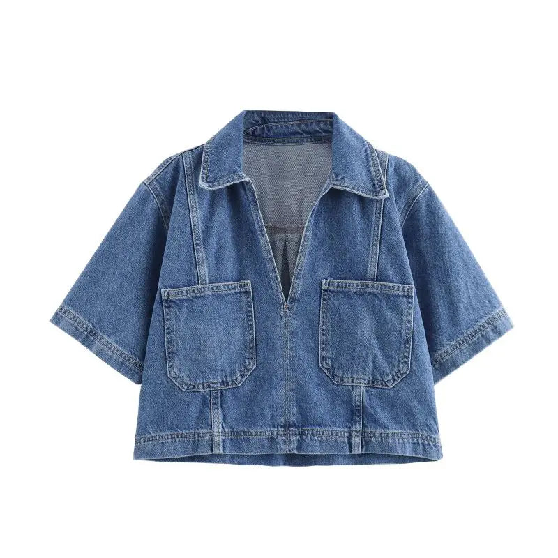 Jeanina® | Set in Denim con Design a V