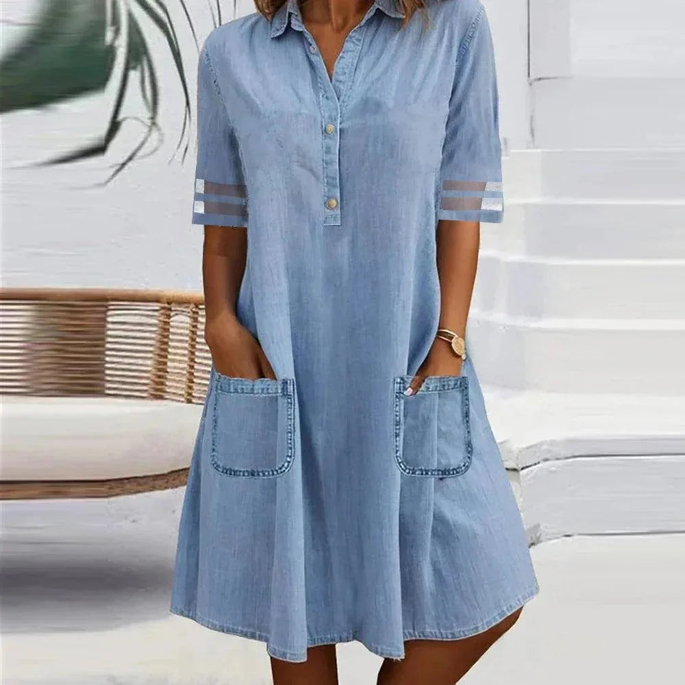 Jeanina® | Vestito in Denim Leggero