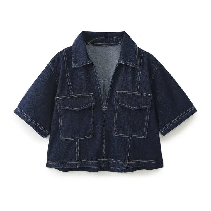 Jeanina® | Set in Denim con Design a V