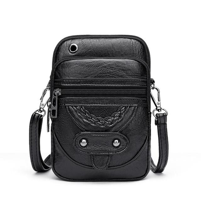 Beatrice™ borsa a spalla in pelle vintage