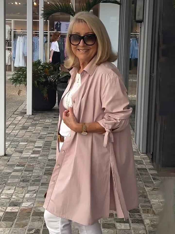 Carlina | Giacca Camicia con Collo Alto