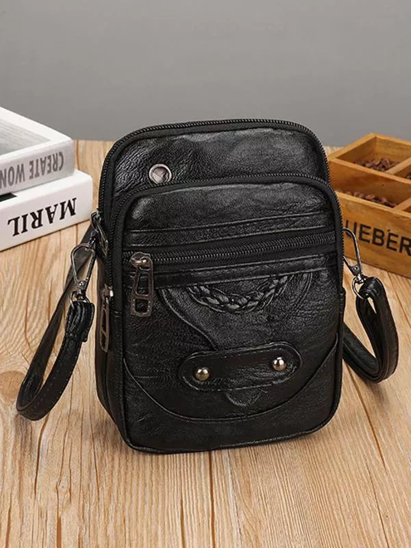 Beatrice™ borsa a spalla in pelle vintage