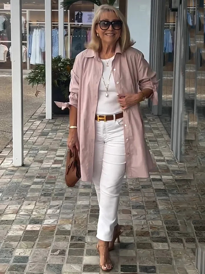 Carlina | Giacca Camicia con Collo Alto