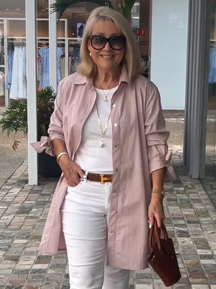 Carlina | Giacca Camicia con Collo Alto