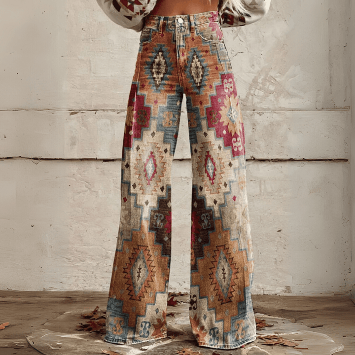Jeanina® | Pantaloni Retro Bohemien