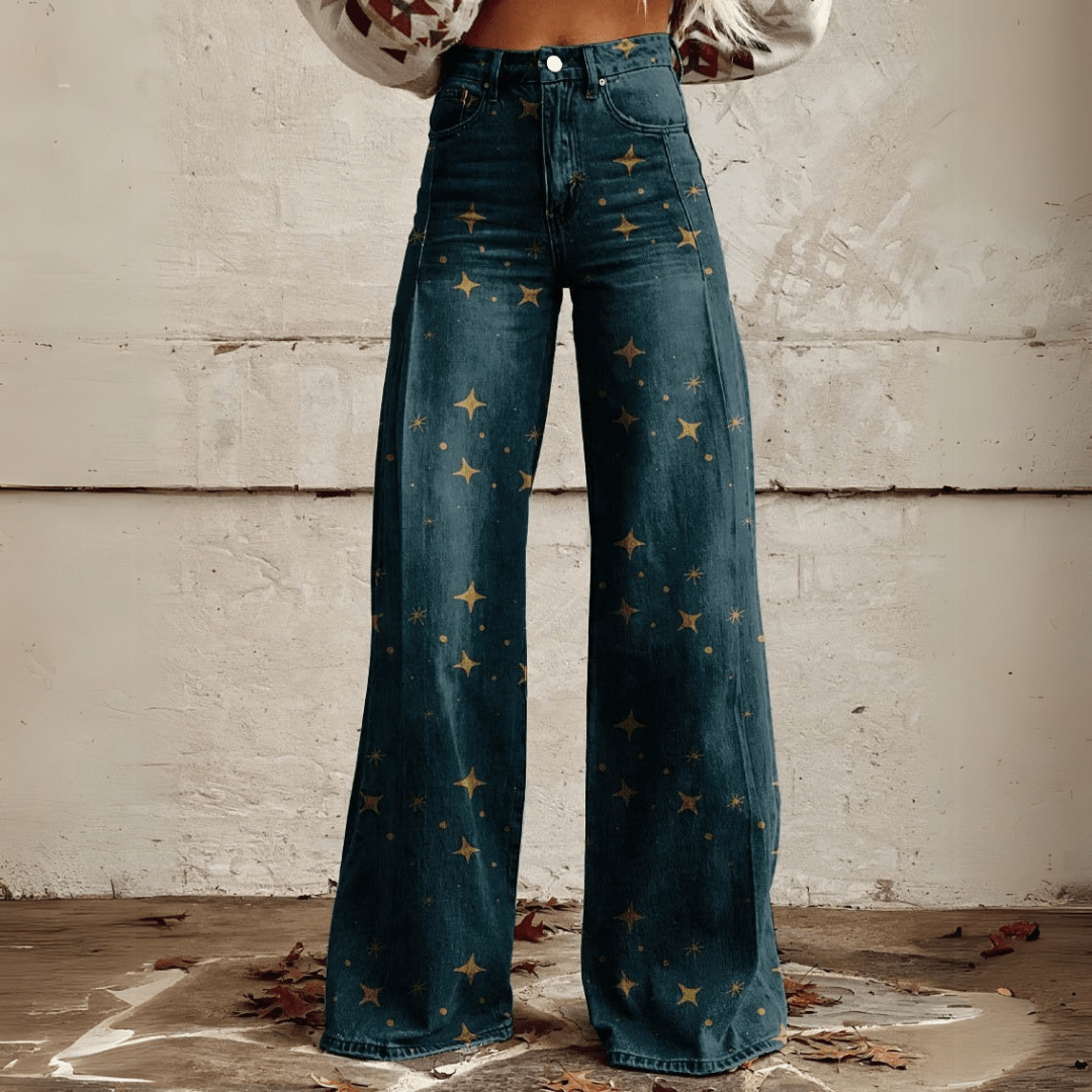Jeanina® | Pantaloni Retro Bohemien