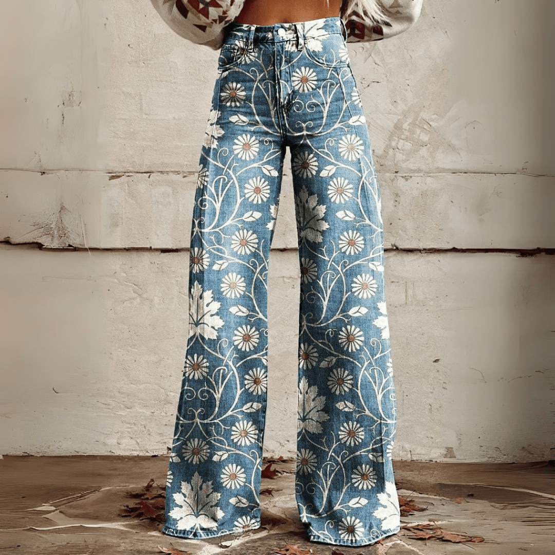 Jeanina® | Pantaloni Retro Bohemien