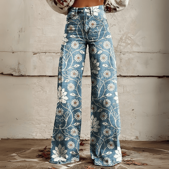 Jeanina® | Pantaloni Retro Bohemien