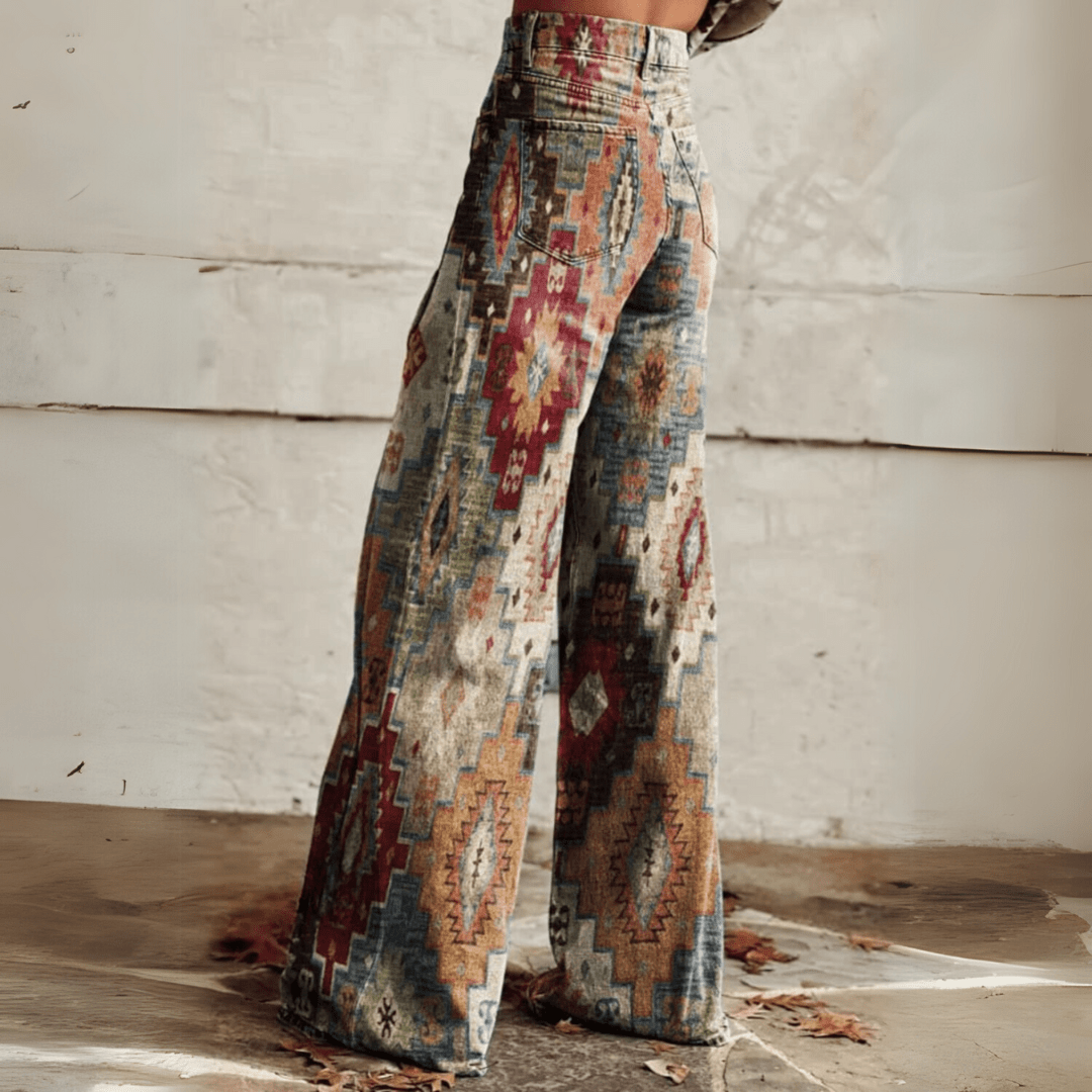 Jeanina® | Pantaloni Retro Bohemien