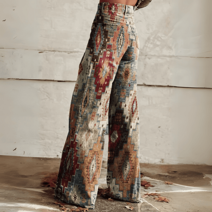 Jeanina® | Pantaloni Retro Bohemien