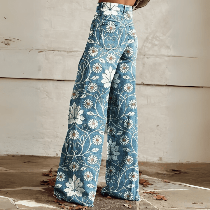 Jeanina® | Pantaloni Retro Bohemien