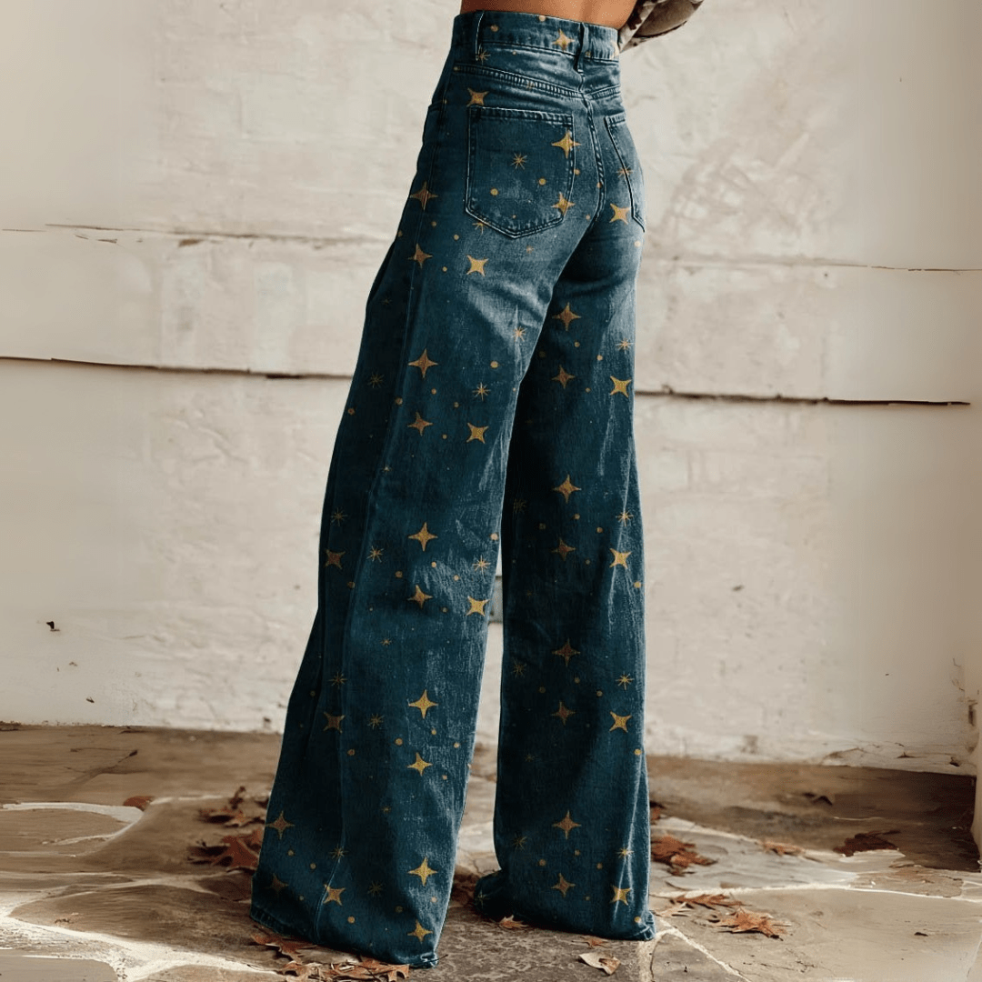 Jeanina® | Pantaloni Retro Bohemien
